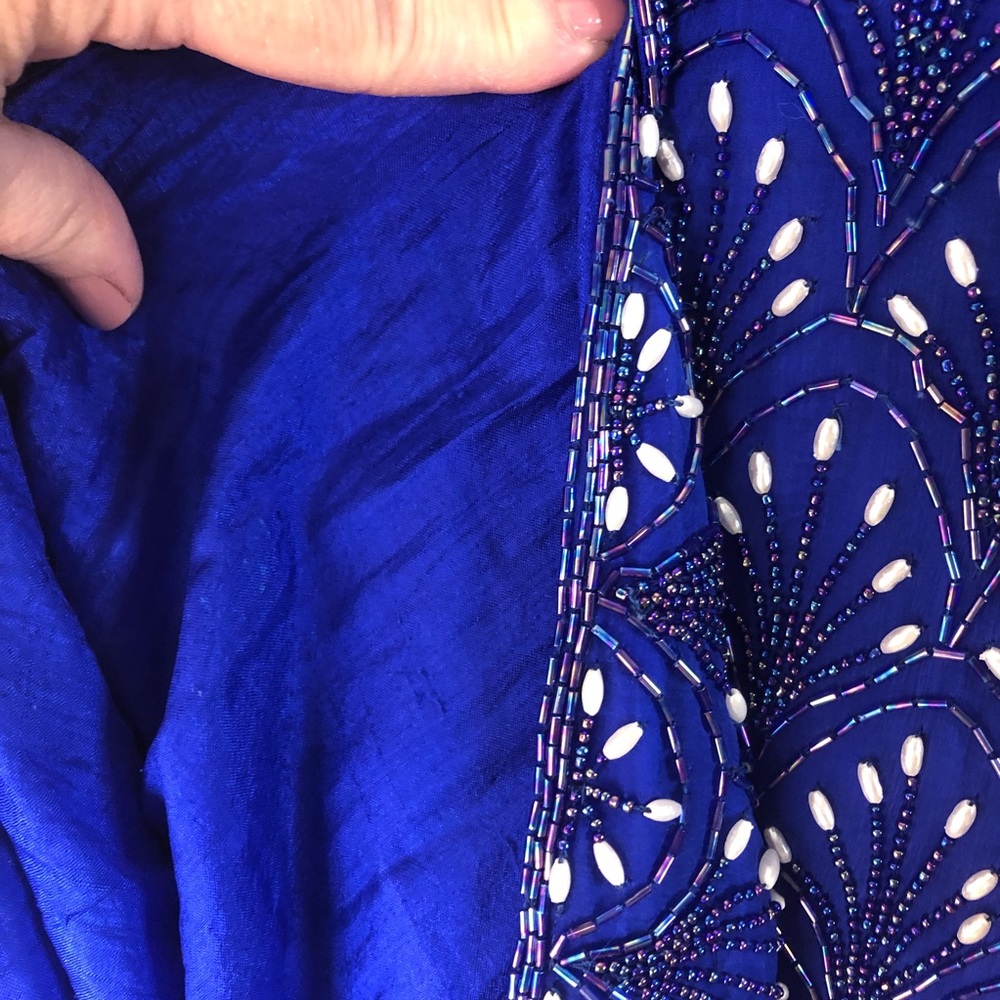 Scala Sequined Vintage Top With Should Pads. - image 6